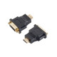 DVI-D (v) - HDMI (m) Adapter - 24+1 - Dual Link - Verguld - Zwart