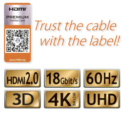 HDMI premium kabel - 3 meter HDMI premium kabel - 3 meter