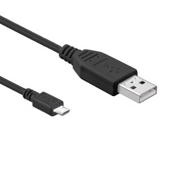 USB-A naar Micro USB-B Kabel - USB 2.0 - 0,2 meter - Zwart USB-A naar Micro USB-B Kabel - USB 2.0 - 0,2 meter - Zwart